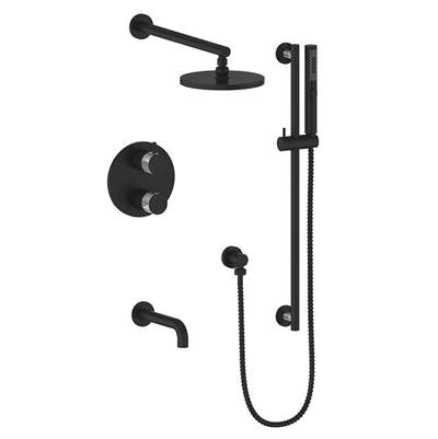 Vogt SET.DA.320.310.CB- Drava 3-Way Th Shower Set Cc/Mb - FaucetExpress.ca