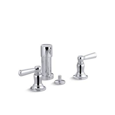 Kohler 10586-4-CP- Bancroft® Vertical spray bidet faucet with lever handles | FaucetExpress.ca