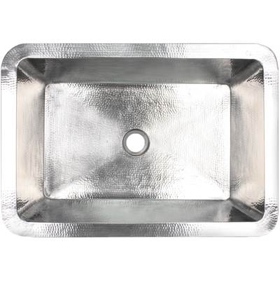 Linkasink C054-2 - Hammered Rectangular Box Sink with 2'' drain opening