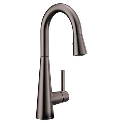 Moen 7664BLS- Sleek Single-Handle Pull-Down Sprayer Bar Faucet Featuring Reflex and Power Clean in Spot Resist Black Stainless