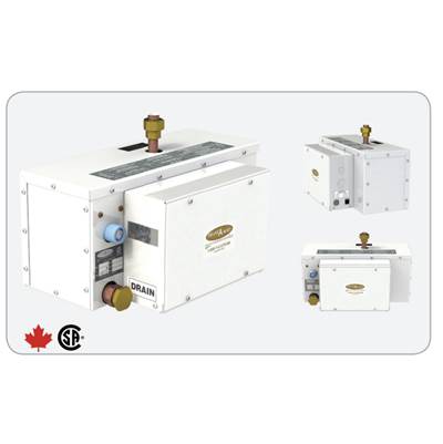 Relax A Mist FGJR2-240V-TMBD- JR-2 Steam Generator 4.5KW 240V - T&T C/W Remote - Matte Black, Diffuser - FaucetExpress.ca