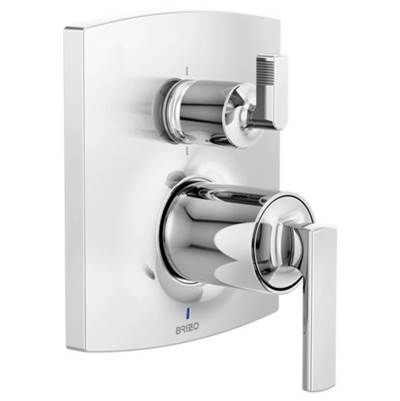 Brizo T75P606-PCLHP- Kintsu Pressure Balance Valve with Integrated 6-Function Diverter Trim - Less Handles