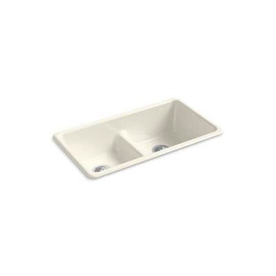 Kohler 5312-96- Iron/Tones® 33'' x 18-3/4'' x 9-5/8'' Smart Divide® top-mount/undermount double-equal kitchen sink | FaucetExpress.ca