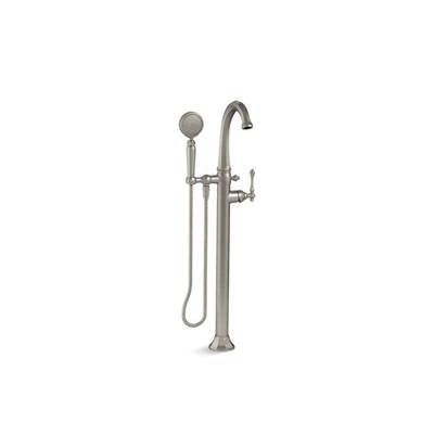 Kohler T97332-4-BN- Kelston® floor-mount bath filler trim with handshower | FaucetExpress.ca