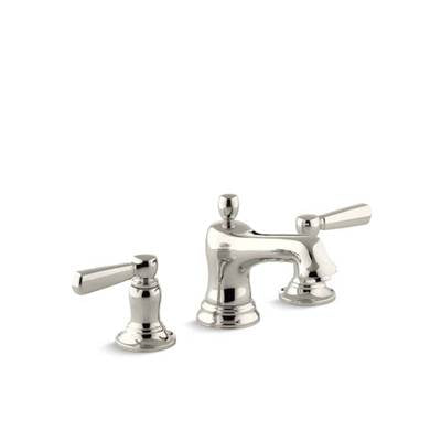 Kohler 10577-4-SN- Bancroft® Widespread bathroom sink faucet with metal lever handles | FaucetExpress.ca