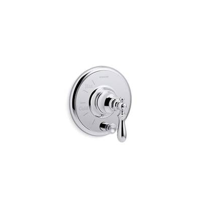 Kohler T72768-9M-CP- Artifacts® Rite-Temp(R) pressure-balancing valve trim with push-button diverter and swing lever handle | FaucetExpress.ca