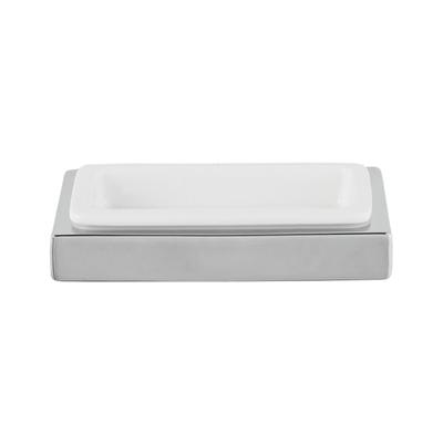 Laloo J1885 C- Jazz Soap Dish and Holder - Chrome | FaucetExpress.ca