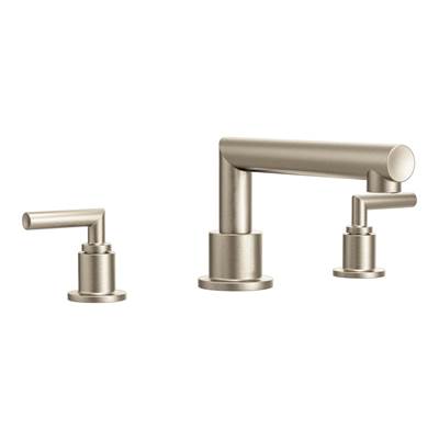 Moen TS93003BN- Arris 2-Handle Deck Mount Modern Roman Tub Faucet Trim Kit, Valve Required, Brushed Nickel