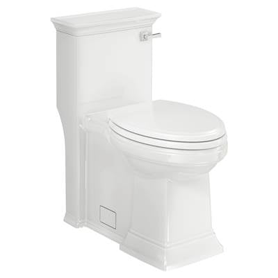 American Standard 2851A105.020- Town Square S One-Piece 1.28 Gpf/4.8 Lpf Chair Height Right-Hand Trip Lever Elongated Toilet With Seat