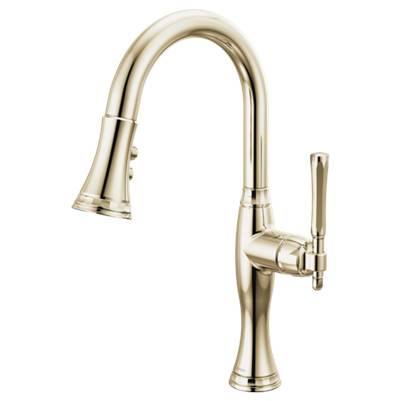 Brizo 63958LF-PN- Pull-Down Prep Faucet