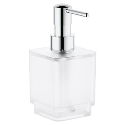 Grohe 40805000- Selection Cube Soap Dispenser with Holder | FaucetExpress.ca