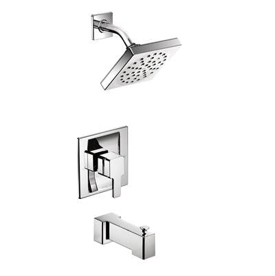 Moen TS2713- 90-Degree Posi-Temp 1-Handle Tub and Shower Trim Kit in Chrome (Valve Not Included)