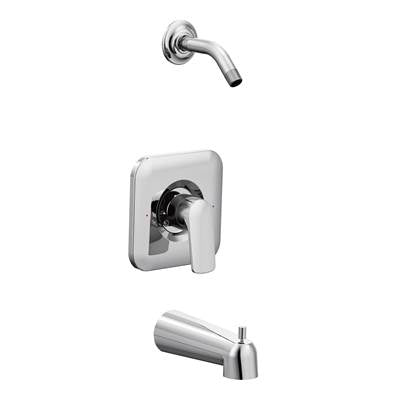 Moen T2813NH- Rizon 1-Handle Posi-Temp Tub and Shower Faucet Trim Kit in Chrome (Shower Head and Valve Not Included)