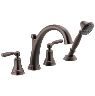 Delta T4732-RB- Roman Tub With Handshower Trimshower 2L | FaucetExpress.ca