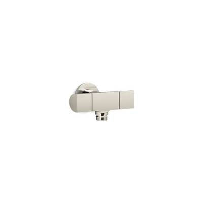 Kohler 98355-SN- Exhale® wall-mount handshower holder with supply elbow and volume control | FaucetExpress.ca