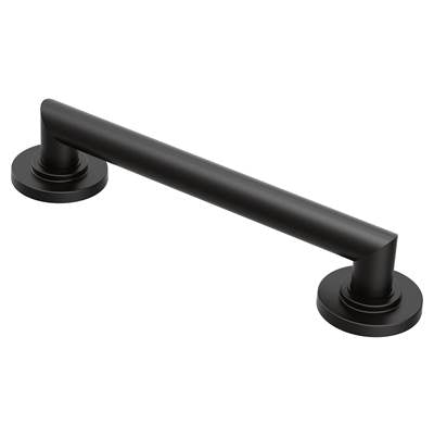 Moen YG0812BL- Arris Matte Black 12'' Designer Grab Bar