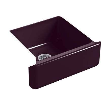 Kohler 5665-PLM- Whitehaven® 23-1/2'' x 21-9/16'' x 9-5/8'' Undermount single-bowl farmhouse sink | FaucetExpress.ca