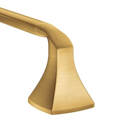 Moen YB5118BG- Voss Brushed Gold 18'' Towel Bar - FaucetExpress.ca