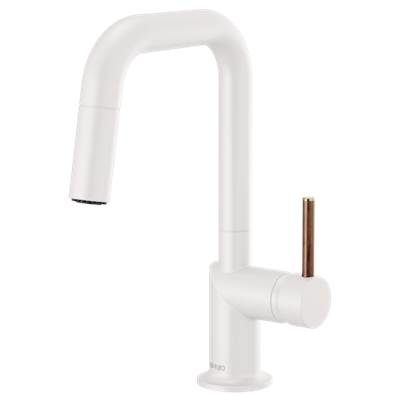 Brizo 63965LF-MWLHP- Odin Pull-Down Prep Faucet with Square Spout - Handle Not Included