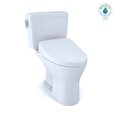 Toto MW7463056CUMGA#01- Drake 1G WASHLET+ Two-Piece EL Dual Flush 1.0/0.8 GPF DYNAMAX TORNADO FLUSH Toilet with Auto Flush S550e Bidet Seat, Cotton White | FaucetExpress.ca