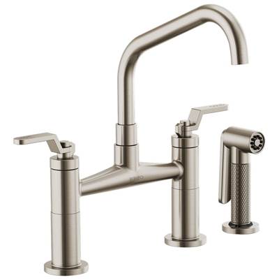 Brizo 62564LF-SS- Angled Spout Bridge, Industrial Handle | FaucetExpress.ca