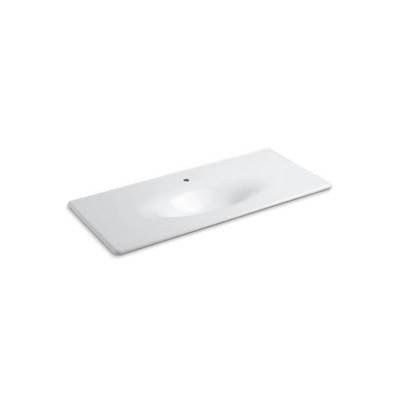 Kohler 3053-1-0- Iron/Impressions® 49'' vanity-top bathroom sink with single faucet hole | FaucetExpress.ca
