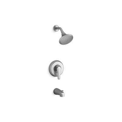 Kohler TS98006-4G-G- July Rite-Temp® bath and shower trim with lever handle, slip-fit spout and 1.75 gpm showerhead | FaucetExpress.ca