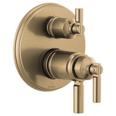 Brizo T75676-GL- Tempassure Thermostatic Valve With Integrated 6-Function Div | FaucetExpress.ca
