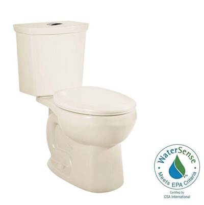 American Standard 2889218.222- H2Option Two-Piece Dual Flush 1.28 Gpf/4.8 Lpf And 0.92 Gpf/3.5 Lpf Standard Height Round Front Toilet Less Seat