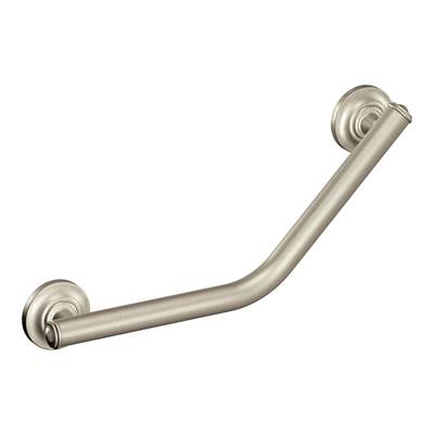Moen LRA8716D1GBN- Grab Bar Brushed Nickel 16'' Angled Grab Bar