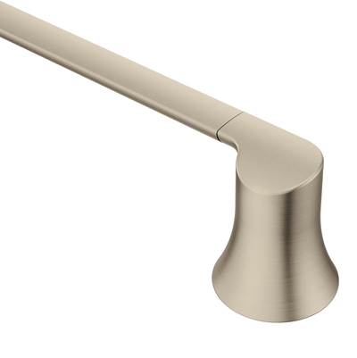 Moen YB0218BN- Doux Brushed Nickel 18'' Towel Bar - FaucetExpress.ca