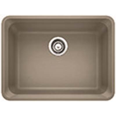 Blanco 401146- VISION U 1 Undermount Kitchen Sink, SILGRANIT®, Truffle | FaucetExpress.ca