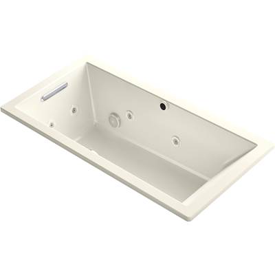 Kohler 1167-XHGH-96- Underscore Rectangle 60-in X 30-in Heated Bubblemassage Air Bath With Whirlpool, Reversible Drain | FaucetExpress.ca