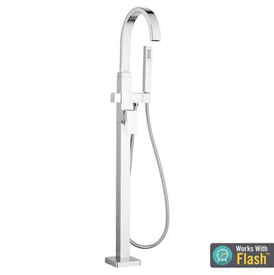 American Standard T184951.002- Contemporary Square Freestanding Bathtub Faucet With Lever Handle For Flash Rough-In Valve