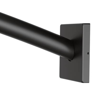 Moen CSR2167BL- Triva Matte Black 5Ft Curved Shower Rod - FaucetExpress.ca