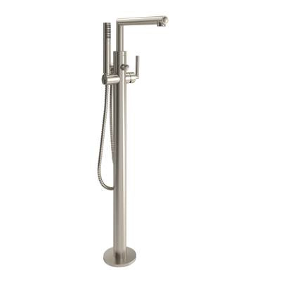 Moen S93005BN- Arris Single-Handle Roman Tub Filler Trim Kit in Brushed Nickel (Valve Not Included)