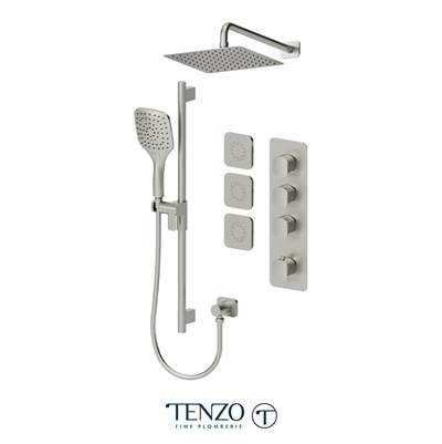 Tenzo DET43-571168-BN- Delano Extenza Kit 3 Functions Thermo Brushed Nickel Finish