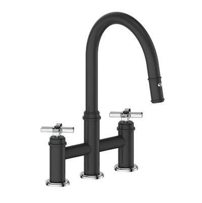 Vogt KF.17ZN.1412.SB- Zehn Bridge Kitchen Faucet Stainless Steel Matte Black