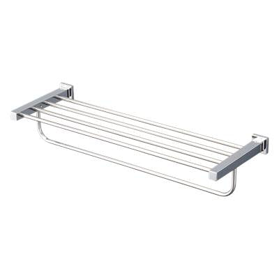 Toto YTS408BU#CP- TOTO L Series Square Towel Shelf with Hanging Bar, Polished Chrome | FaucetExpress.ca