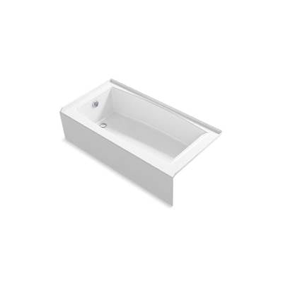 Kohler 26109-LA-0- Entity 60'' x 30'' alcove bath with integral apron, integral flange and left-hand drain | FaucetExpress.ca