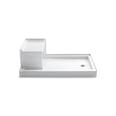 Kohler 1978-0- Tresham® 60'' x 36'' Single threshold right-hand drain shower base with integral left-hand seat | FaucetExpress.ca