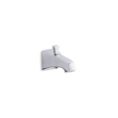 Kohler 496-V-CP- Memoirs® Stately Wall-mount 6'' diverter bath spout with Deco lift rod | FaucetExpress.ca