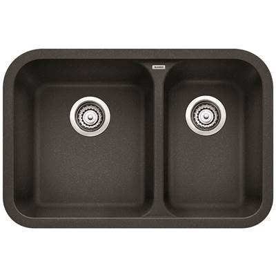 Blanco 401130- VISION U 1 ½ Undermount Kitchen Sink, SILGRANIT®, Anthracite | FaucetExpress.ca