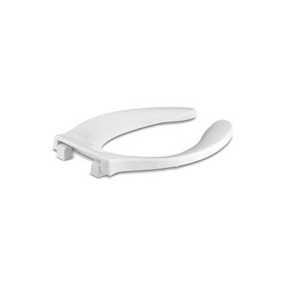 Kohler 4731-GC-0- Stronghold® Quiet-Close Elongated toilet seat with integrated handle and Quiet-Close(TM) check hinge | FaucetExpress.ca
