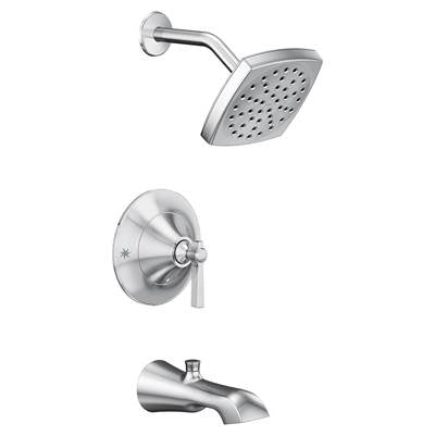 Moen TS2913EP- Flara Posi-Temp Pressure Balancing Eco-Performance Tub and Shower Trim Kit, Valve Required, Chrome