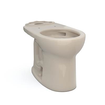 Toto C775CEFG#03- Toto Drake Round Tornado Flush Toilet Bowl With Cefiontect Bone