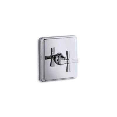 Kohler T13173-3B-CP- Pinstripe® Valve trim with cross handle for thermostatic valve, requires valve | FaucetExpress.ca