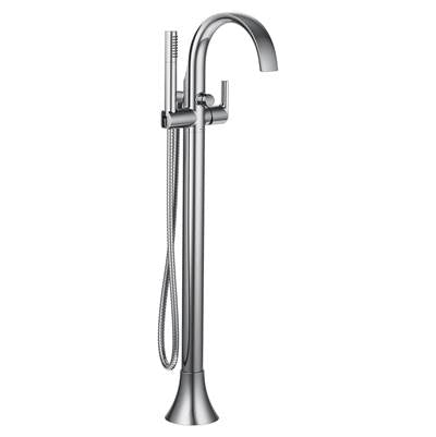 Moen S3105- Doux 1-Handle Floor Mount Bath Filler with Hand Shower in Chrome