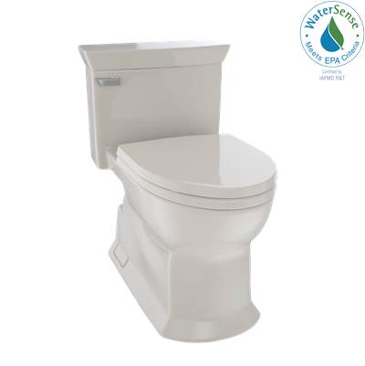 Toto MS964214CEFG#03- Eco Soiree One Piece Toilet Bone-Cefiontec Chrome Plated | FaucetExpress.ca