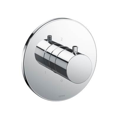 Toto TBV01102U#PN- 3Way Div Trim W/Off,G,Round Polished Nickel | FaucetExpress.ca